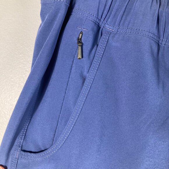 Womens Patagonia Fleetwith Skort Blue M Polyester Spandex Faux wrap front Flaw - Picture 4 of 11